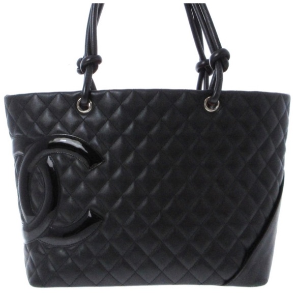 CHANEL Cambon CC large Caviar shopping tote - Picture 2 of 11